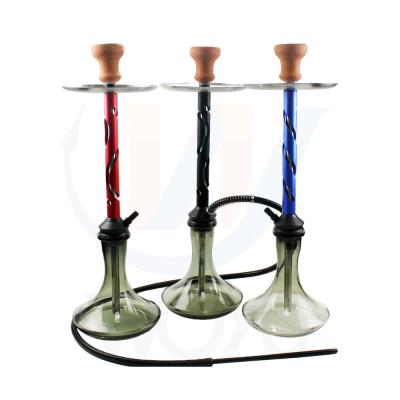 China Aluminum size 1hose woyu Guangzhou pipe accessories shisha smoking hookah/middle pipe music shisha simple choice simple festival shisha for sale