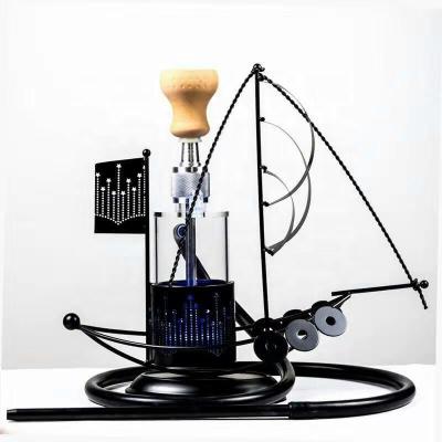 China Acrylic Shisha Narguile LED Light WOYU Boat Hookah Smoke for sale