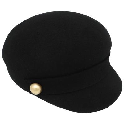 China Character Adjustable Elastic Wool Women's Winter Beret 100% French Wool Knitted Beret for sale