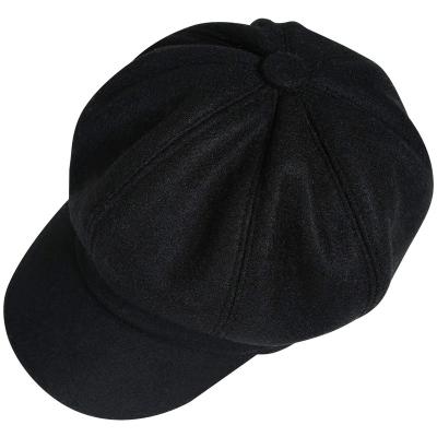 China 2022 new character women newsboy hats fall wool taxi driver beret tweed girls newsboy hat for sale