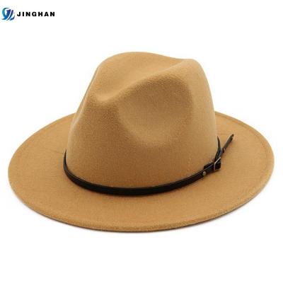 China Modern Stylish Panama Character Manufacturing Outlet Jazz Hats With Adjustable Belt for sale