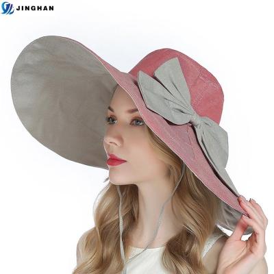 China Fashion\Factory Graceful Women's Bucket Hats Comfortable\Durable Extra Wide Brim Outlet With Adjustable Band for sale