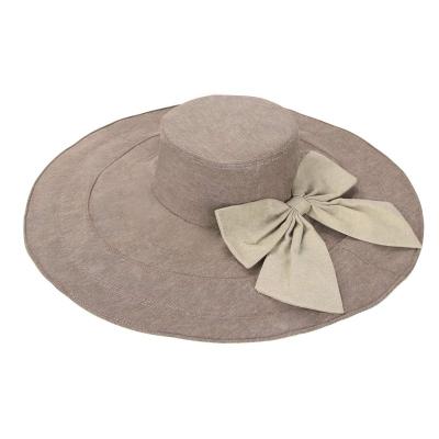 China New Arrival Cotton 45% 55% Sun Beach Hat Foldable Soft Reversible UPF 50 UPF 50 Hat Women's Wide Brim Hat for sale