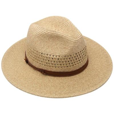 China Wholesale Women's Casual Overflow Straw Panama Sun Hat Foldable Beach Packable for sale