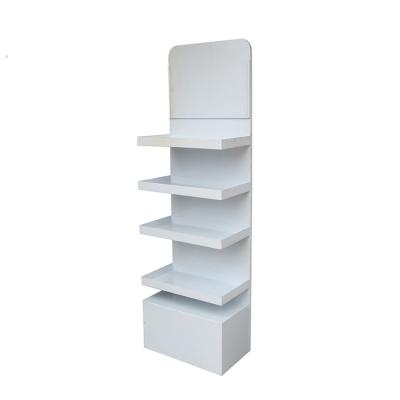 China Heavy Duty Second Hand White Metal Supermarket Store Gondola Shelf Divider Double Sided Shelving for sale