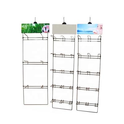 China Single Sided Metal High Quality Black Hook Daily Necessities Commodity Show Rack for sale