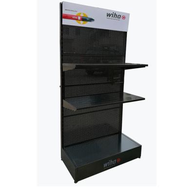 China Grocery Store Simple Metal Hardware Adjustable Shelf Steel Display Racks Design Products Floor Rack for sale