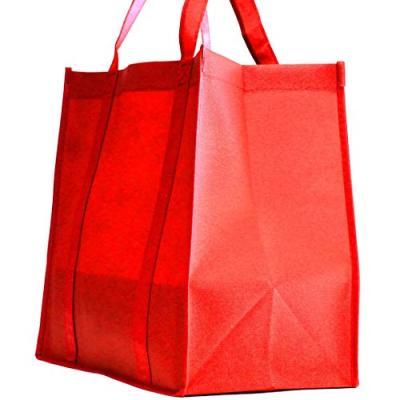 China Cheap Custom Handled Reusable Eco Friendly Non Woven Grocery Shopping Tote Bag for sale