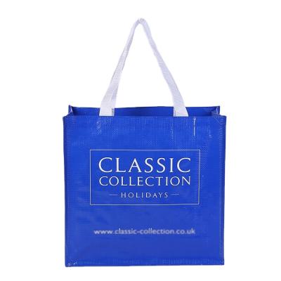 China Wholesale Eco-friendly Cut Handled Recycle Non Woven Reusable PP Shopping Bag PP Woven Bag for sale