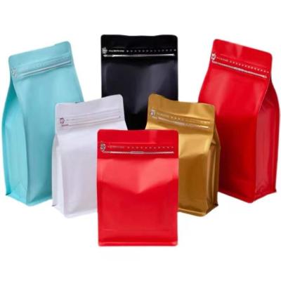 China Custom Eight Sides Seal Moisture Proof Stand Up Packaging Bag Can Print Logo Color Aluminum Foil Food Packaging Sealed Bag for sale