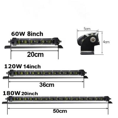 China Car motorcycle off-road vehicle modified car led light bar high beam low driver-beam light bar for car off road led strobe light bar for sale