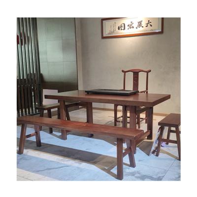 China Best Selling Modern Wooden Table Tea Table Movable Dining Table 2380*980*750mm for sale