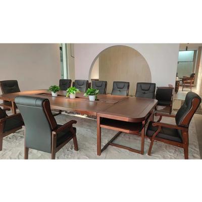 China Modern Factory Good Quality 3880*1670*820mm Luxury Solid Wood Meeting Table Big Large for sale