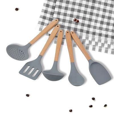 China Sustainable Hot Sale 5-Piece Silicone Kitchen Utensils for sale