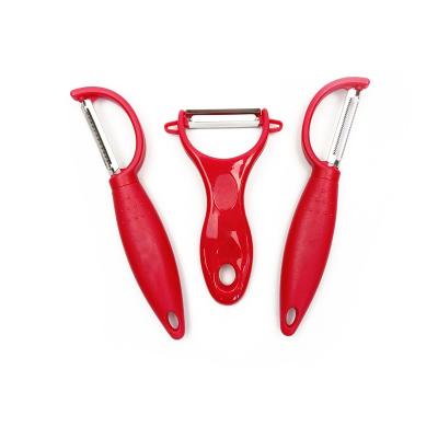 China Sustainable 3 Pcs Kitchen Gadgets Fruit Vegetable Peeler Set Premium 3 Stainless Steel Peeler Y Sharp And Fruit Peeler &Set For Potato for sale