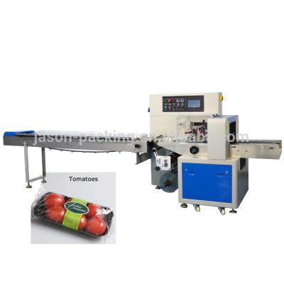 China Horizontal Automatic CLOTHING Fresh Fruit And Vegetable Packing Machine for sale