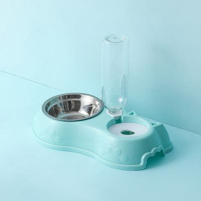 China Viable Automatic Dog Food Bowl Dog Feeder Pet Water Dispenser Automatic Pet Accessories Drinking Dispenser for sale