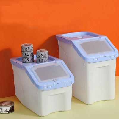 China Durable Pet Food Barrel Cat Food Storage Pet Food Box Moisture Proof and Rust Proof Trash Cans for sale