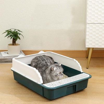 China Hot Selling Cat Trash Can Cat Ear Shaped Extra Large Stocked Trash Can With Shovel for sale