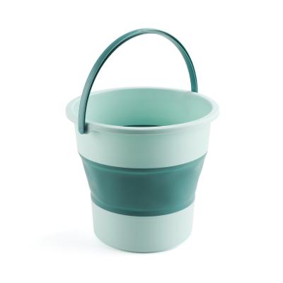 China Household Viable Round Foot Convenience Travel Bucket Collapsible Plastic Soaking Water Bucket for sale