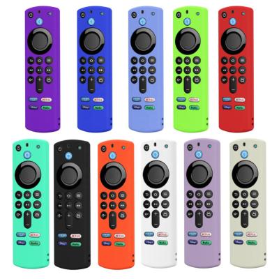 China Protective Sleeve for 2021 Protective Sleeve Amazon Amazon Alexa 3rd GEN TV Voice Silicone Silicone Remote Control Case Remote Control for TV Remote Control for sale