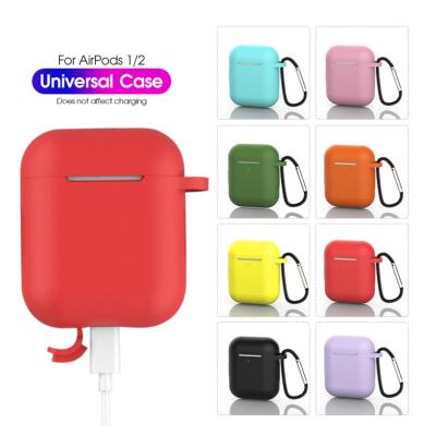 China Soft Anti-drop Silicone Cases For Airpods 1/2 Protective Wireless Earphone Cover For Apple For Air Pods Charging Box Bags for sale