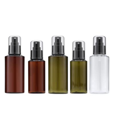 China Luxury Cosmetic Spray Bottle 100ml 150ml Plastic Mist Spray Household Pet Products Bottle With Pump Spray for sale