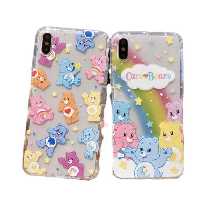 China Cute Anti-fall Rainbow Bear Design Cell Phone Case For iphone13 pro TPU max iphone 13 phone case for sale