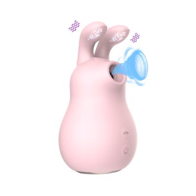 China Medical grade silicone sucking and vibrating 7 frequency vibration modes sucking and jumping vibration eggs for female for sale