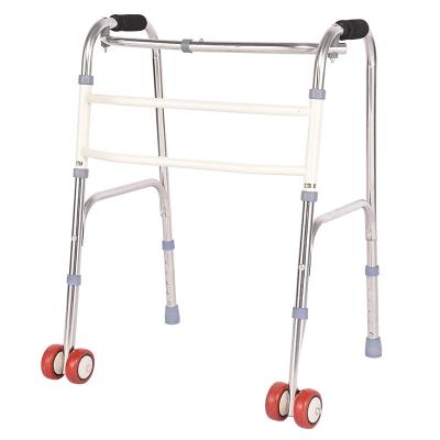 China Fitness equipment factory hotsale folding old man walker pulley semi-steel adjustable walker for sale