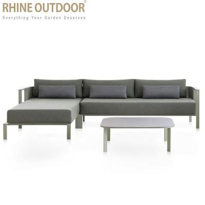 China Modern Outdoor Furniture Set Stainless Steel Garden Sofa Garden Furniture Sofa for sale