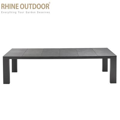 China Best Selling Modern RHINE OUTDOOR Outdoor Tables Set Outdoor Dining Table Patio Dining Table for sale