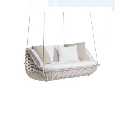 China Modern Outdoor Round Hang Swing Kids Hanging Swing Rattan Furniture Chairs Egg Swing for sale