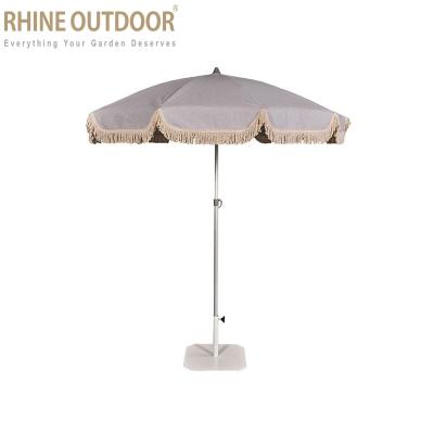 China Modern Patio Furniture Outdoor Garden Umbrella Pool Umbrella RHINE Aluminum Umbrella for sale