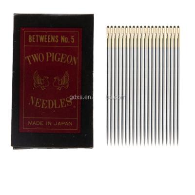 China Japan TWO PIGEON Embroidery Needle Sharp High End Stainless Steel Handmade Sewing Needle Best Smooth Steel NEEDLES Needles for sale