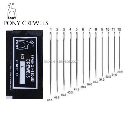 China PONY TAPESTRY YARNS Embroidery Needle Smooth High End Handmade Stainless Steel Sewing Needle Beaded Needle for sale