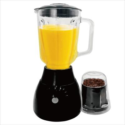 China Household Hot Selling Electric Food Blender 2 in 1 Blender with 1.5L Grinder Glass Jar Fresh Juice Blender for sale