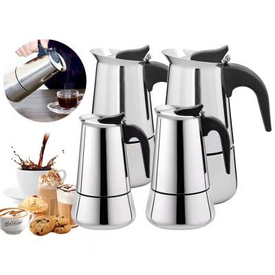 China WITH LID 100/200/300/450ML Mocha New Arrival Espresso Coffee Maker Pot Stainless Steel French Coffee Press Maker for sale