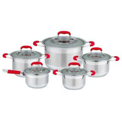 China Factory price china supplier stainless steel kitchen cookingware set sustainable cookware set cooking for sale