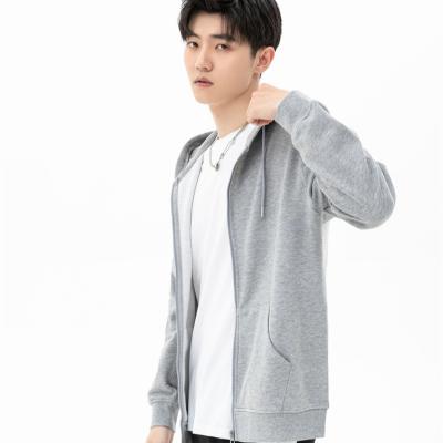 China High Quality Anti-Wrinkle Hoodies Unisex Custom Zipper White Zipper Plain Casual Hoodie For Women Men for sale