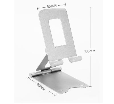 China Adjustable Cheap Metal Mobile Phone Holder Aluminum Alloy Desktop Cell Phone Desk Stand for sale