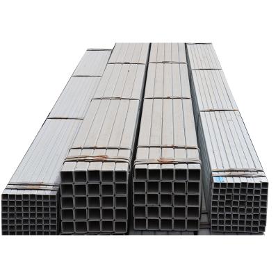 China Liquid Mild Carbon Black ASTM BS Tube GI Galvanized Square Steel Pipe From Pipe Manufacturer ERW for sale