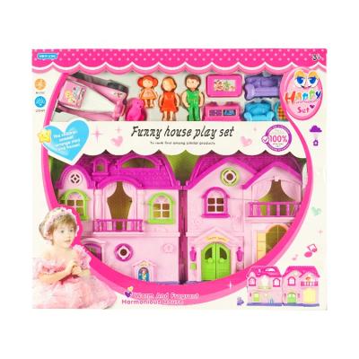 China Miniature Girls House Diy Dollhouse Dollhouse Set Kit Puzzle Open Toy with Light and Sound for sale