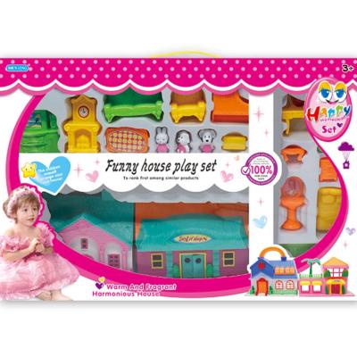 China Girls House Hot Girls Mini House Neighboring Kits Plastic Kids Design Diy Dolls House Best for sale