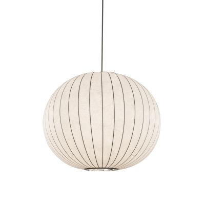 China Hot Sale Chinese Restaurant Silk Pendant Lamp Round Shape Home Decor Lighting Chandelier Silk lamp Bubble lamp for sale