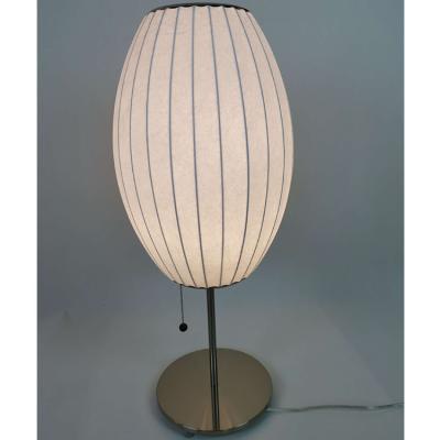 China Popular Style Wholesale Chinese Lantern Lamp Silk Cocoon Table Light Retro Led Night Table Lamp Luxury for sale