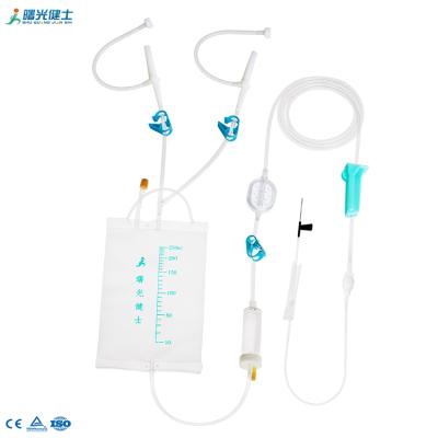 China Medical Transparent Disposable Infusion Set PVC Sterile Needle Accept OEM Te koop