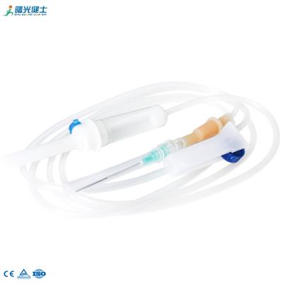 中国 CE ISO Disposable Infusion Set Medical PVC Material Individual Package Accept OEM 販売のため