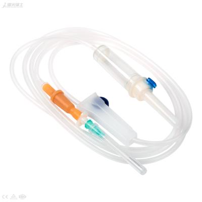 中国 Disposable Infusion Set Luer Lock Y-type Without Infusion Set With 1 Y Site Without Needle 20 Drops Infusion Set 販売のため