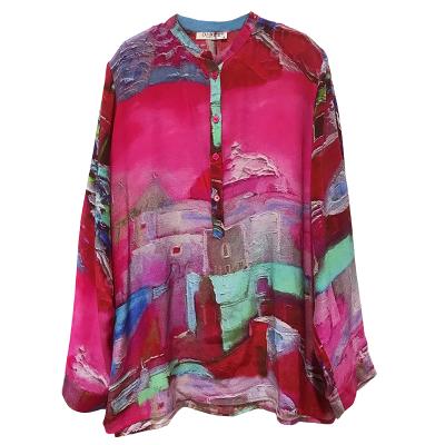 China New Women's Summer Anti-Wrinkle Women's Clothing Silk Tops Women's Blouse for sale